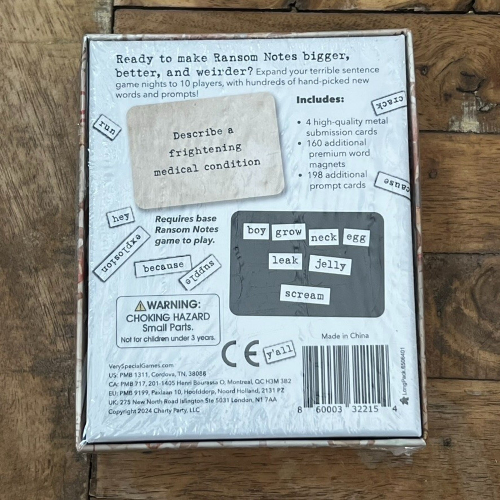 SEALED Ransom Notes The Ridiculous Word Magnet Party Game Expansion Pack