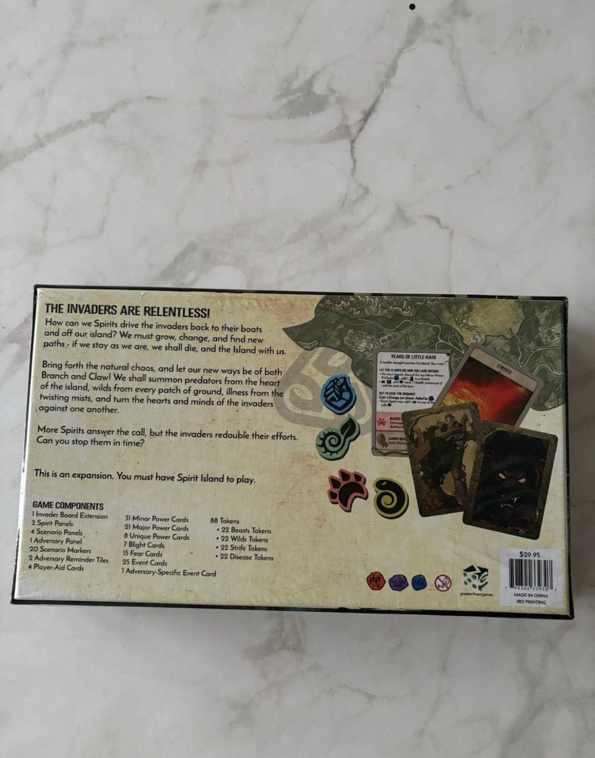Spirit Island: Branch & Claw Board Game Expansion Set New and Sealed FREE SHIP