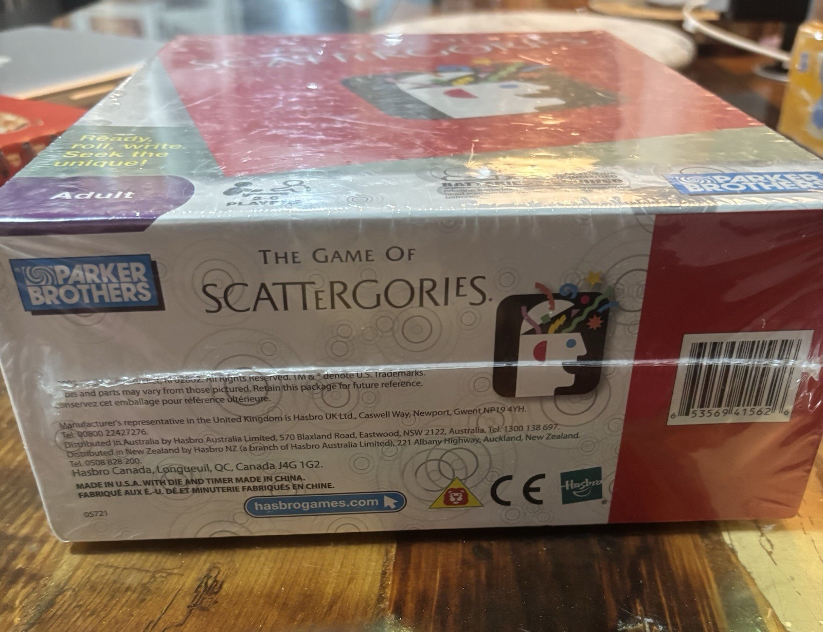 Parker Brothers Scattergories Party Game Strategy Theme 20-Sided Die Adult