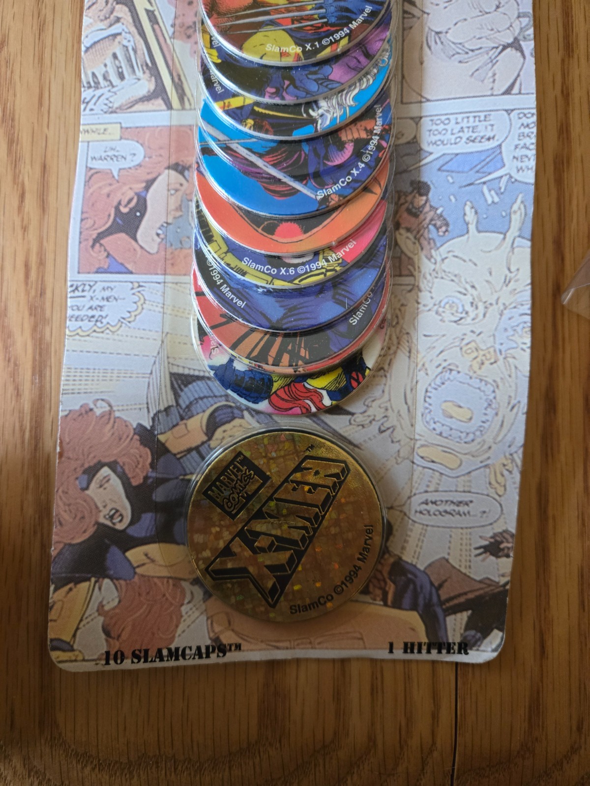 Vintage 1994 Slamco Marvel X-Men Pogs, Slammer, NIP, Plus Star Wars Pogs