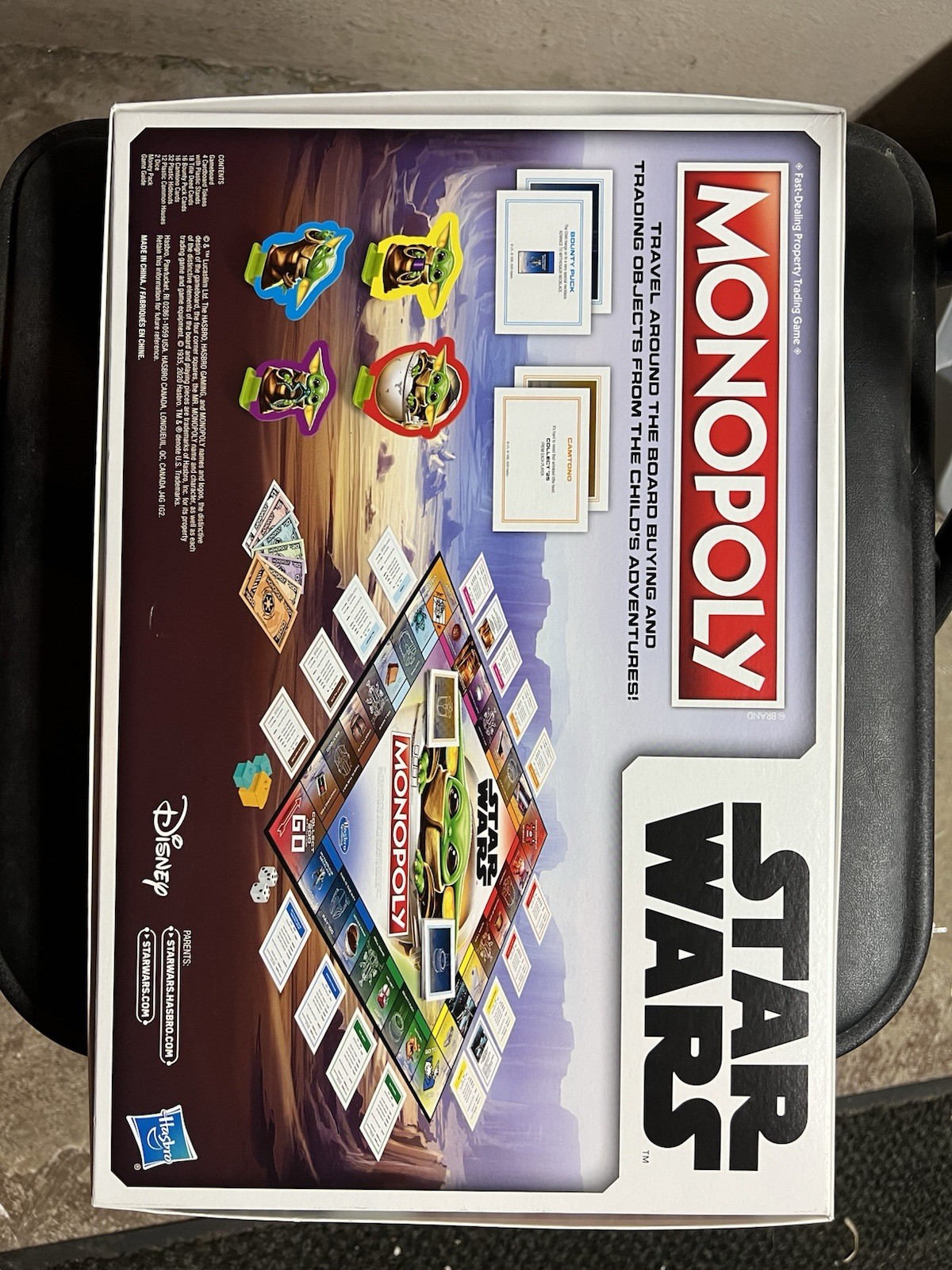 Hasbro Star Wars Mandalorian Monopoly Board Game Baby Yoda Grogu