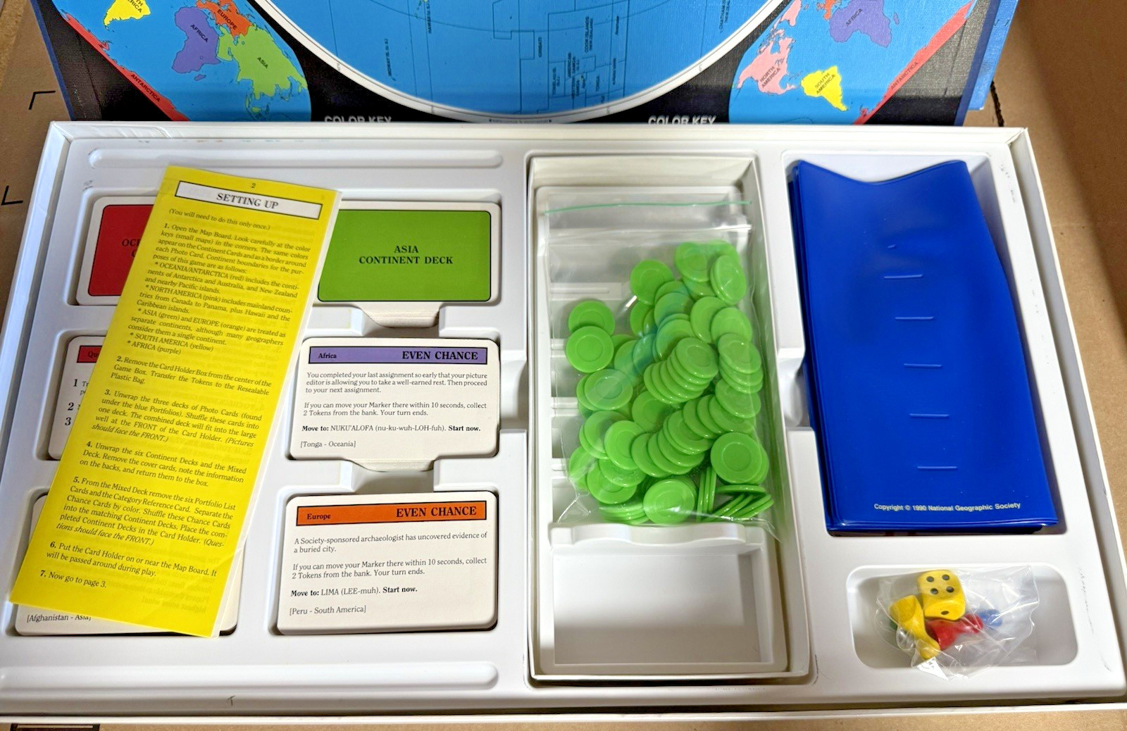 On Assignment With National Geographic Travel Board Game Vintage MINT CONDITION