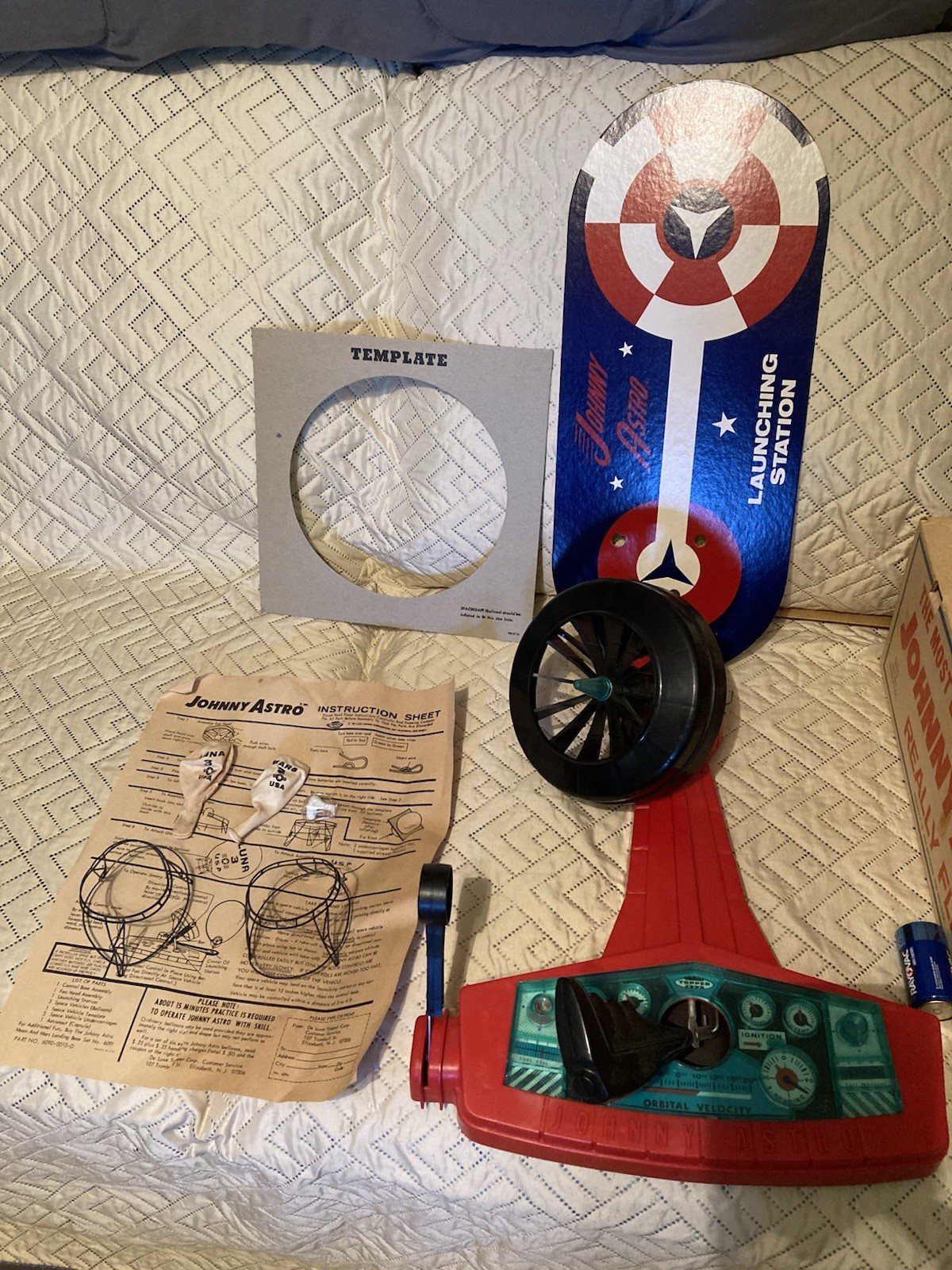 1967 Topper Toys Johnny Astro w/ 2 Original Balloons + Astronaut In Original Box