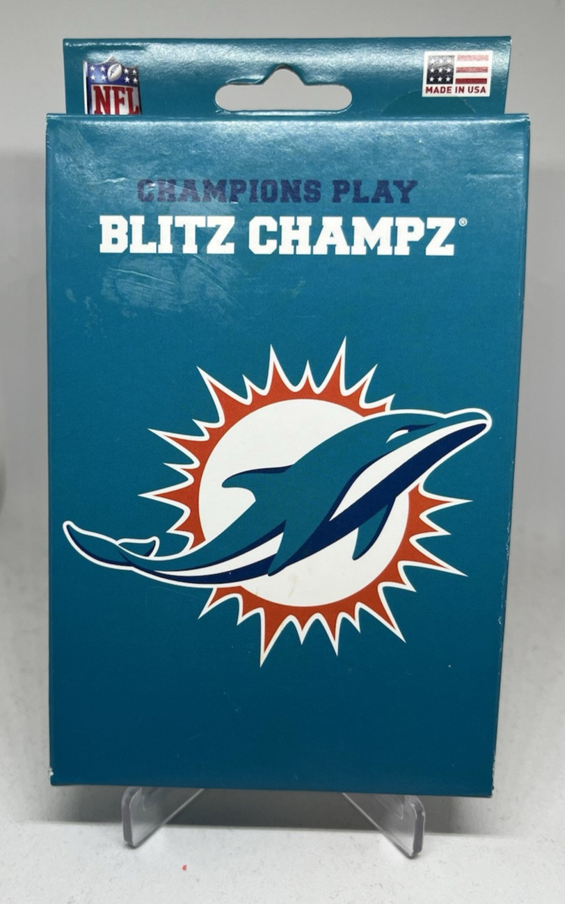 NFL Champions Play MIAMI DOLPHINS Blitz Champz Card Game New/Sealed USA