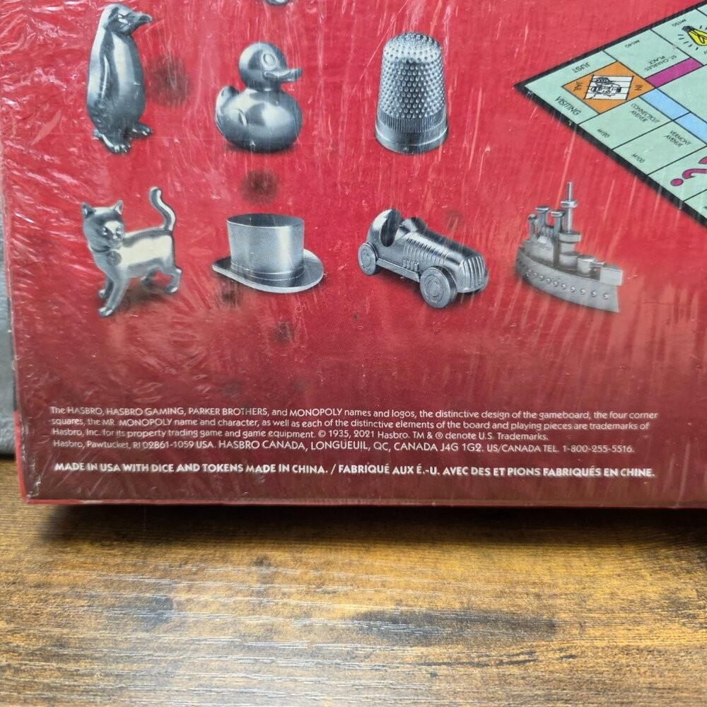 Monopoly Board Game Hasbro Classic Edition New Sealed Warped Box