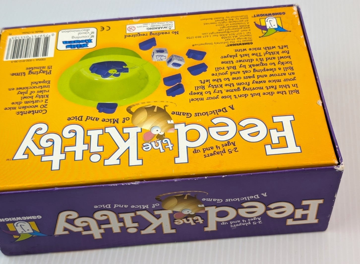 Feed the Kitty Game 100% COMPLETE Gamewright 2017 Children’s Kids Wooden