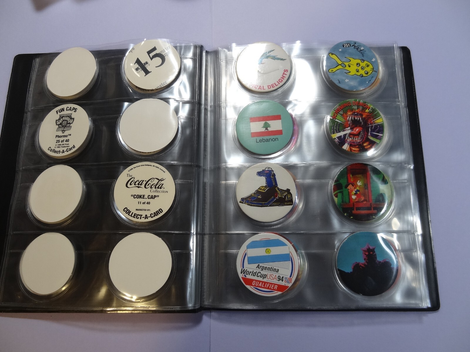 Pogs * 100 Miscellaneous Variety in Binder * 5 Slammers * Plastic & Metal