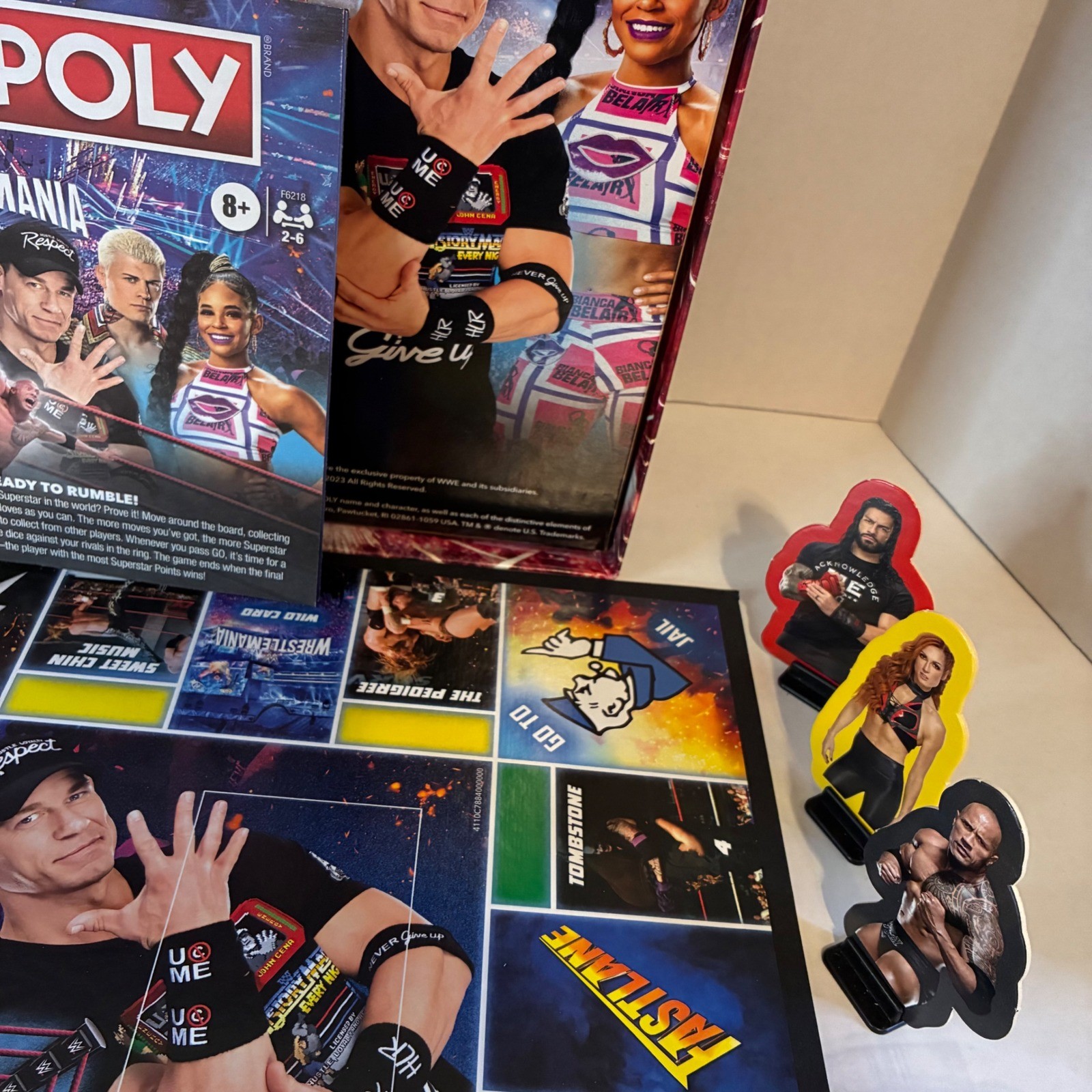 Monopoly WWE WrestleMania Board Game Hasbro Gaming 2023 Complete Edition