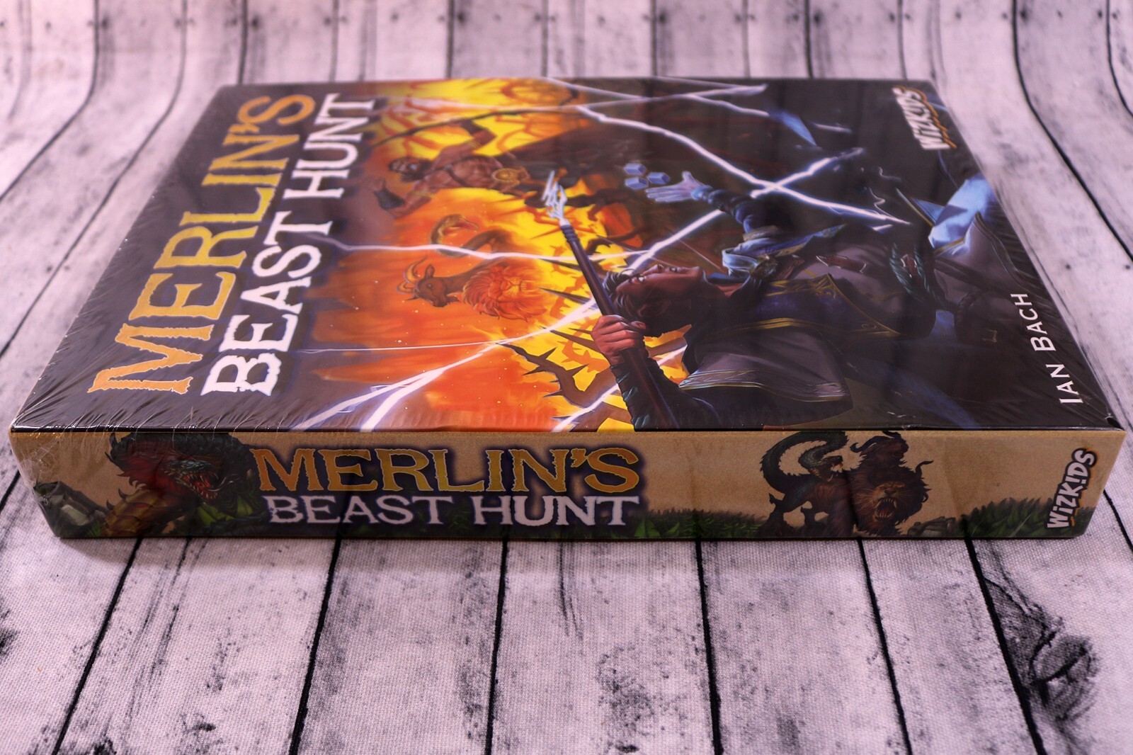 Merlin’s Beast Hunt Board Game – Ian Bach – by WizKids/NECA, New Sealed