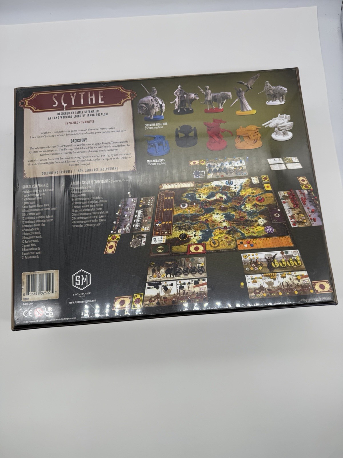 SCYTHE Board Game by Stonemaier Games NEW Sealed Award-Winning Strategy 1-5P