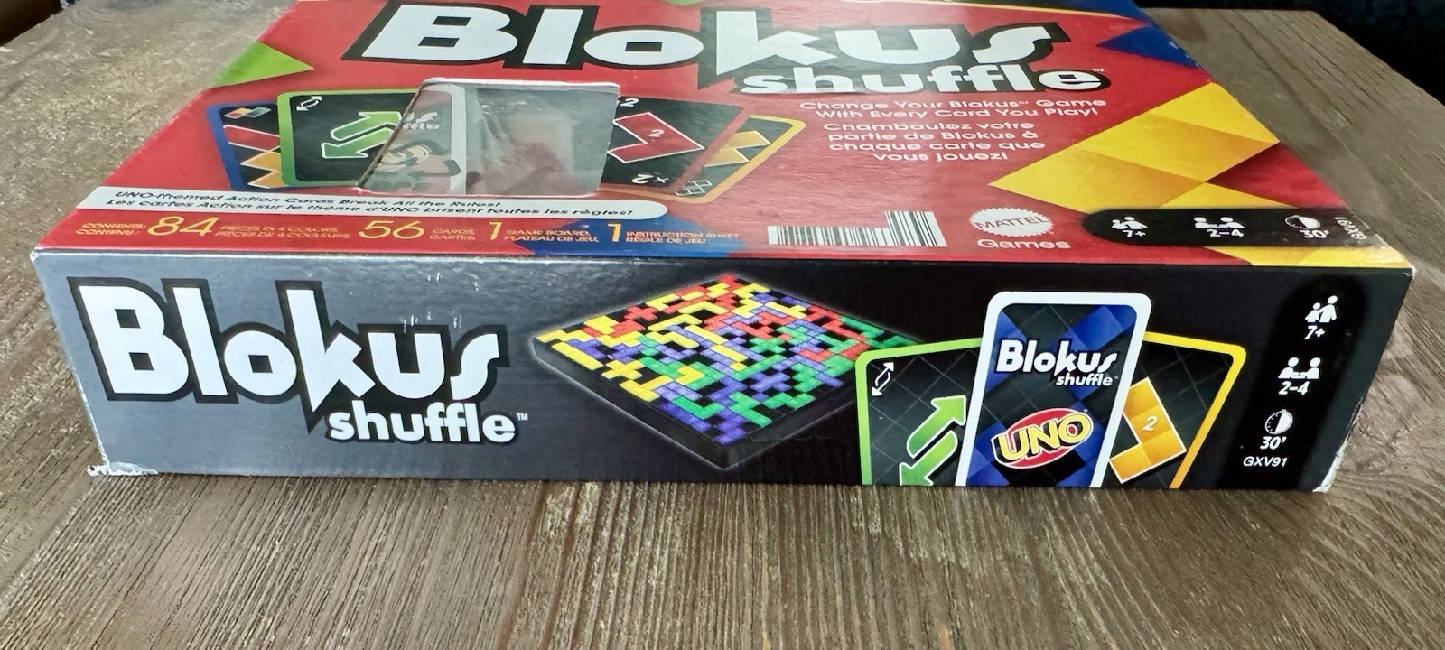 Blokus Shuffle UNO Edition Strategy Board Card Game – Complete