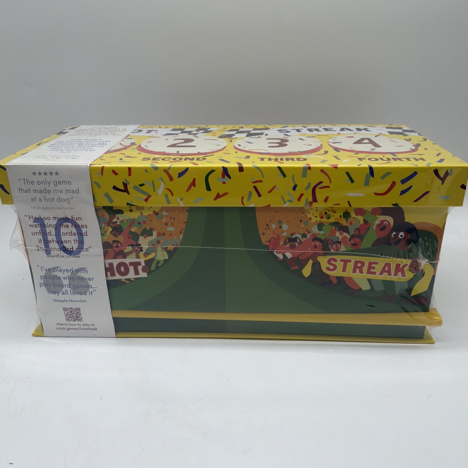 Hot Streak Party Board Game CMYK Racing & Betting Game 2–9 Players, Sealed