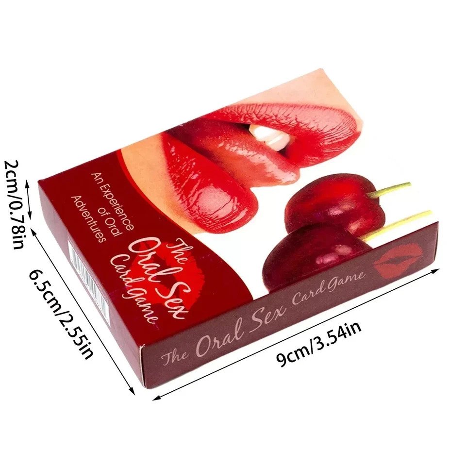 Oral Sex Card Game Adult Couples Fun Foreplay Game Couples Party Card Game -New