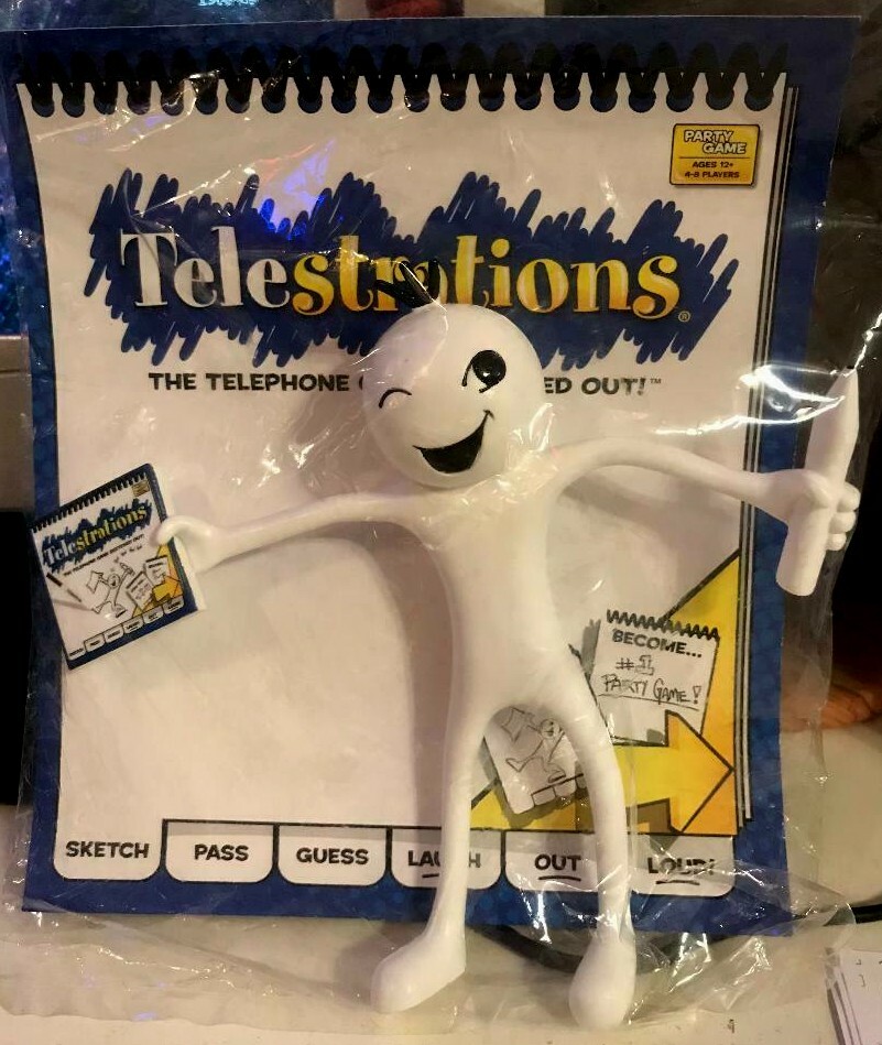 Telestations Man – Promotional Piece – Bendy Figurine – Great for Game Room 2011
