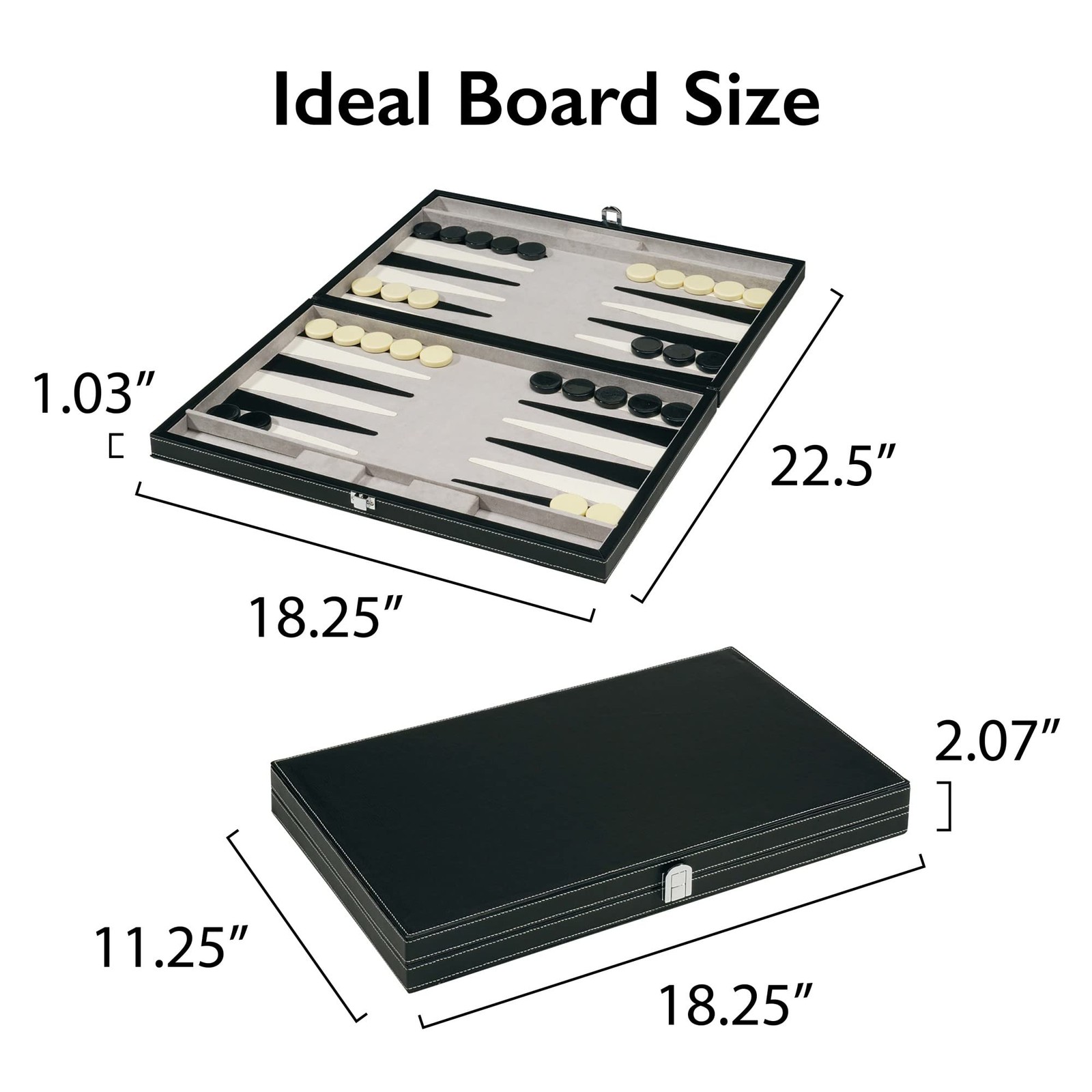 18 Inch Backgammon Set Mainstreet Classics Travel Board