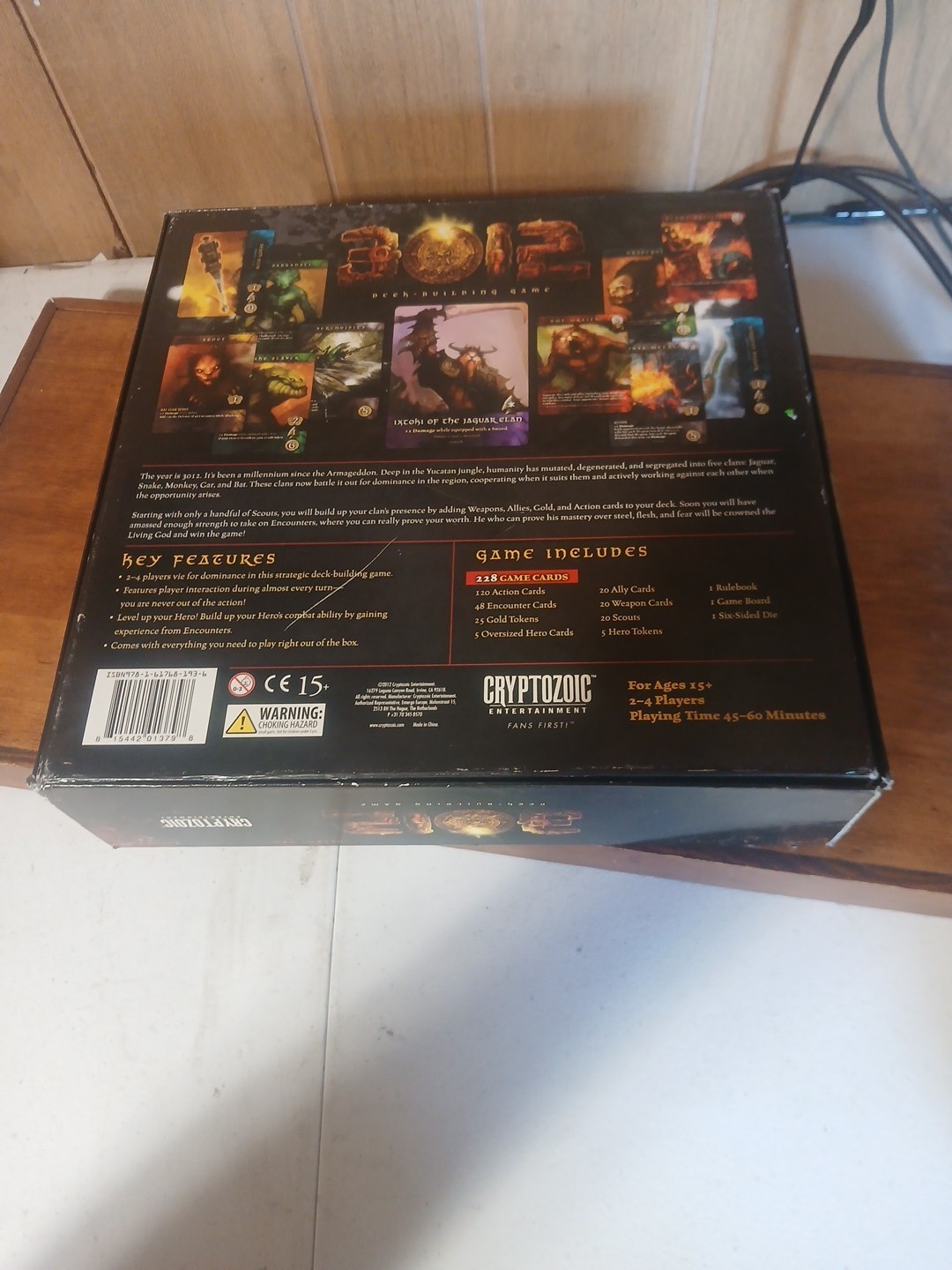 Cryptozoic Boardgame 3012 – The Deck Building Game Box