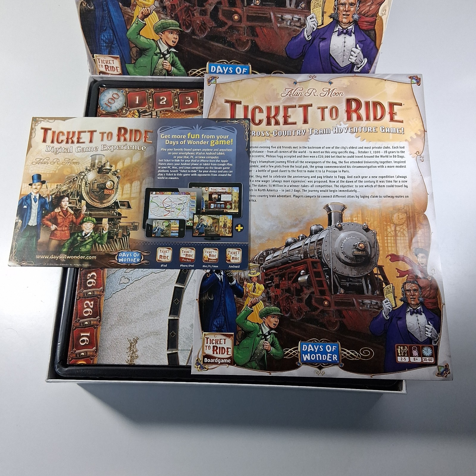 Days of Wonder Ticket To Ride by Alan R. Moon Train Adventure Board Game