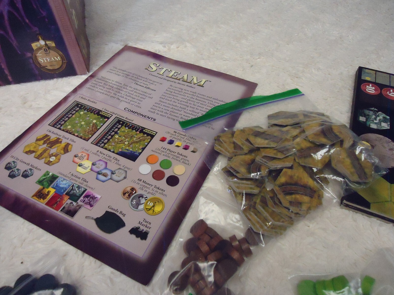 MAYFAIR GAMES MARTIN WALLACE STEAM RAILS TO RICHES BOARD GAME 4551 (complete) ^
