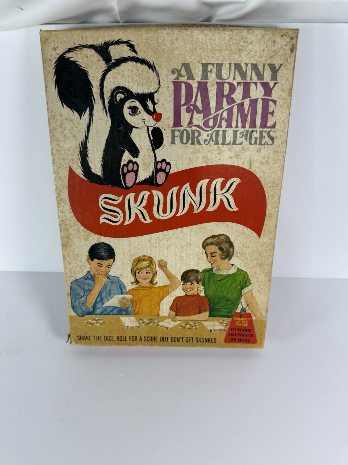 Vintage Skunk Board Game Schaper # 250 Complete Party Game for All Ages 1968