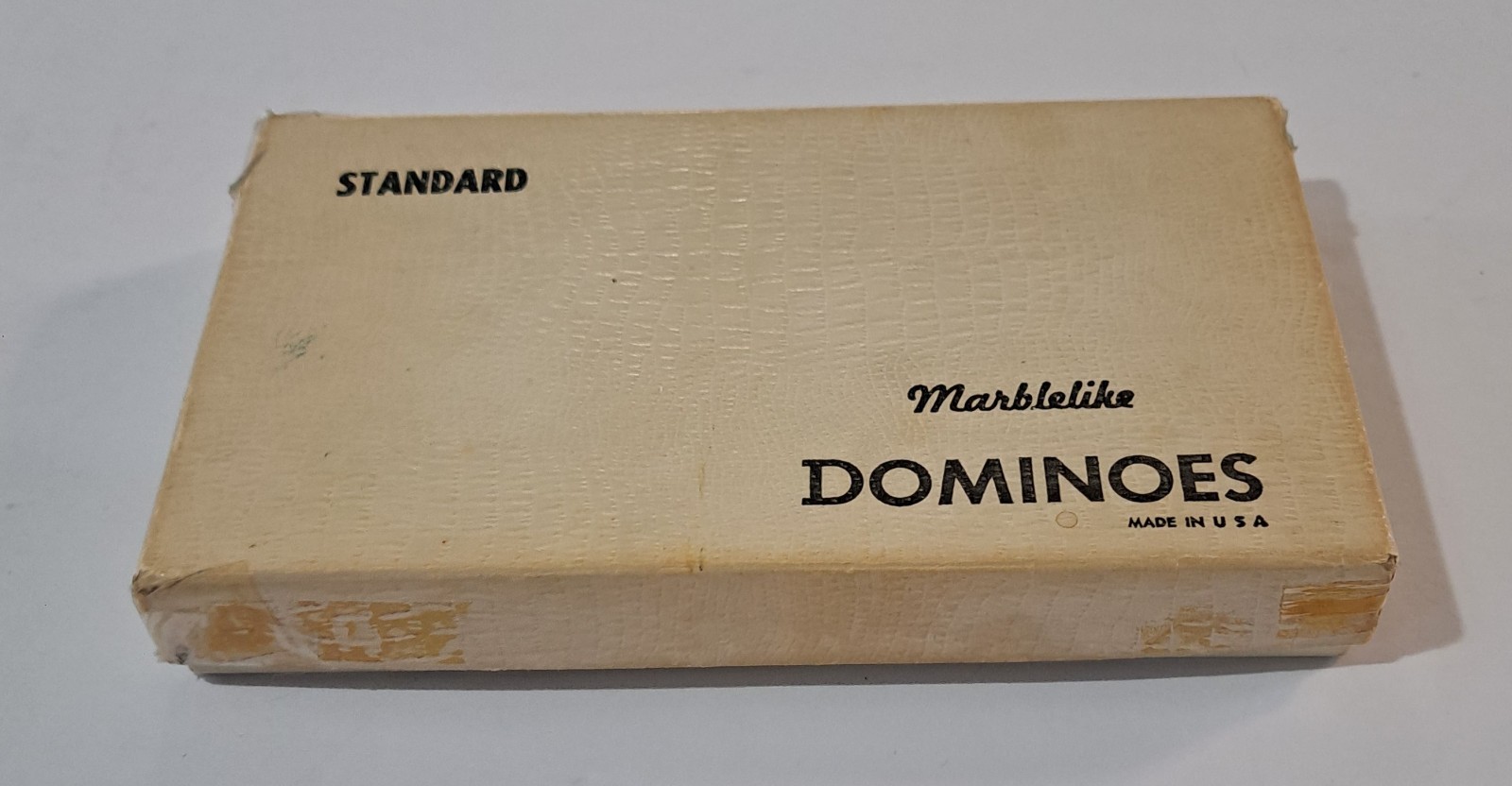 Vintage Puremco Dominoes Standard Marblelike Full Set RED Waco Texas No 616 USA