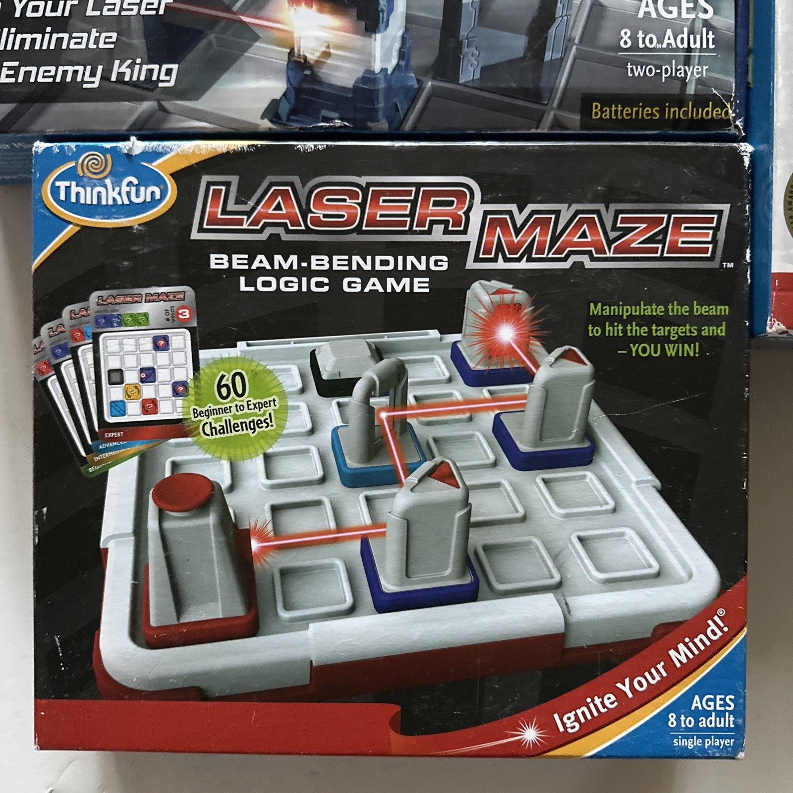 Think Fun Laser Chess Gravity Maze Laser Maze Lot Of 3 Board Games 8+ Complete