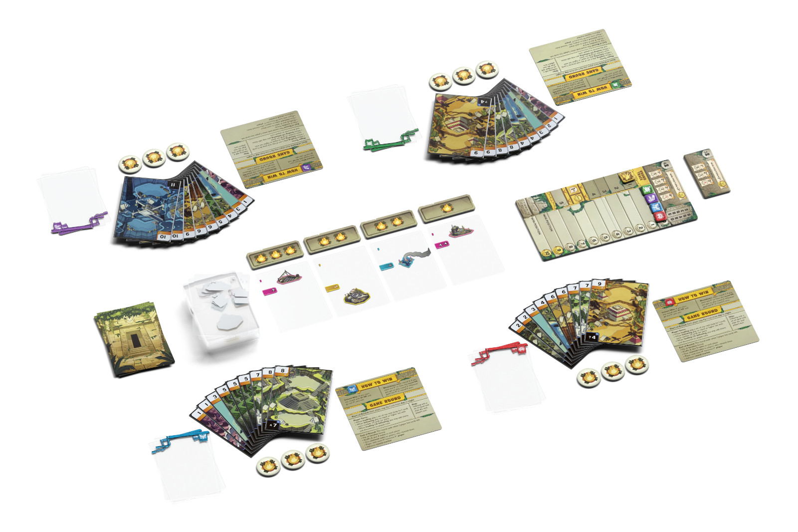 Ruins Card Game Allplay DL23039 Board Shedding Family Transparent Cards