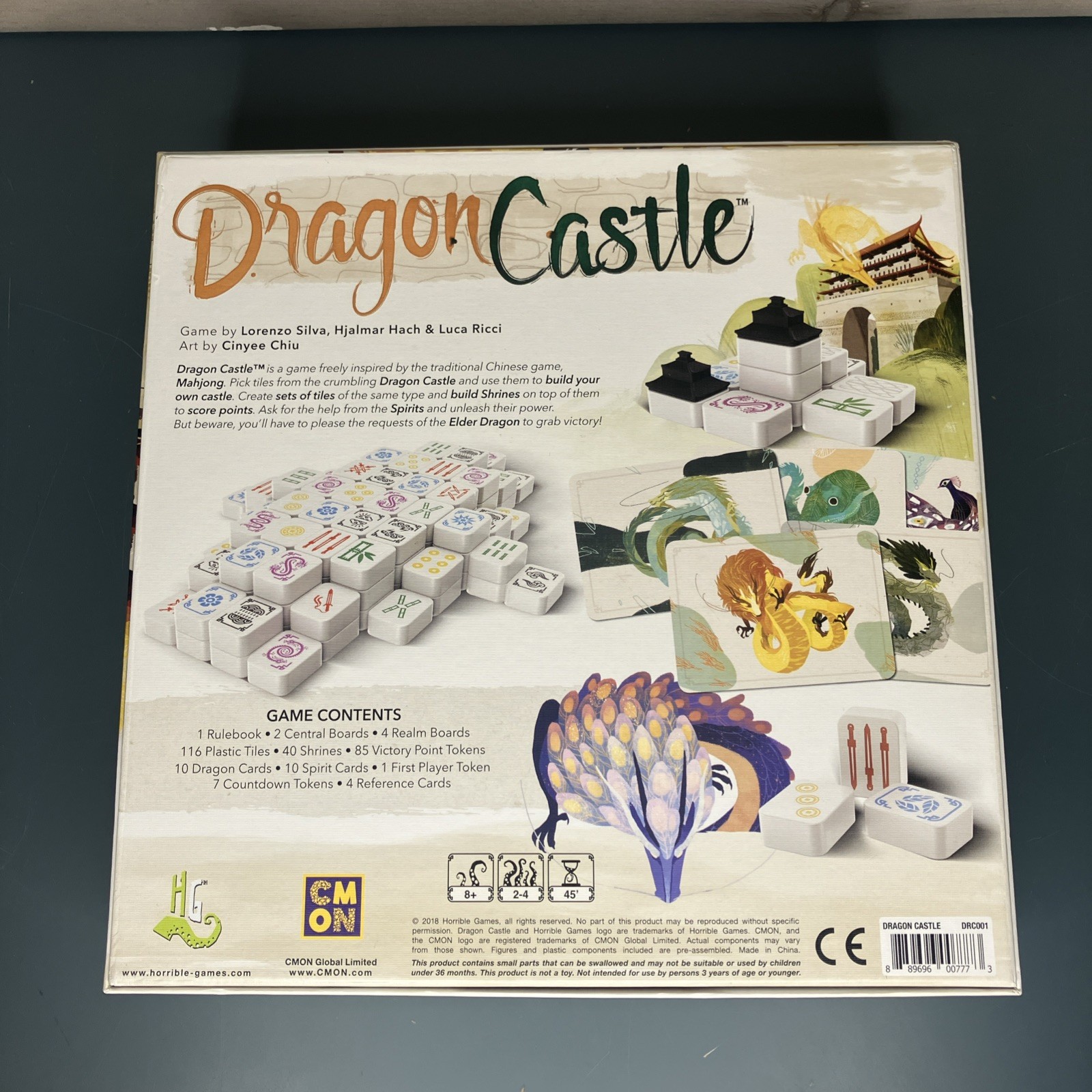 Dragon Castle Board Game CMON Used Complete Excellent Condition