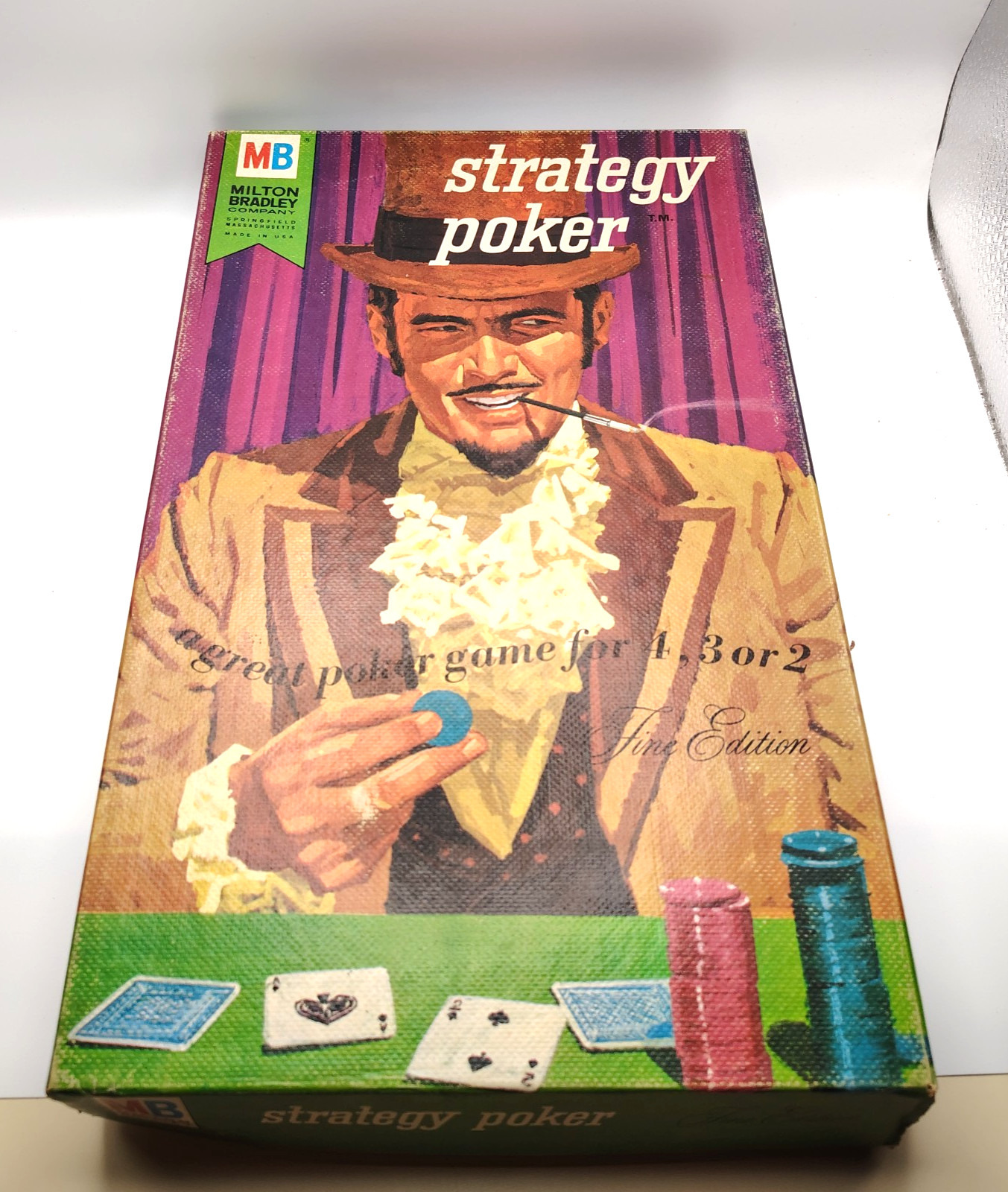 Strategy Poker Game Fine Edition Milton Bradley Complete Game Vintage 1967