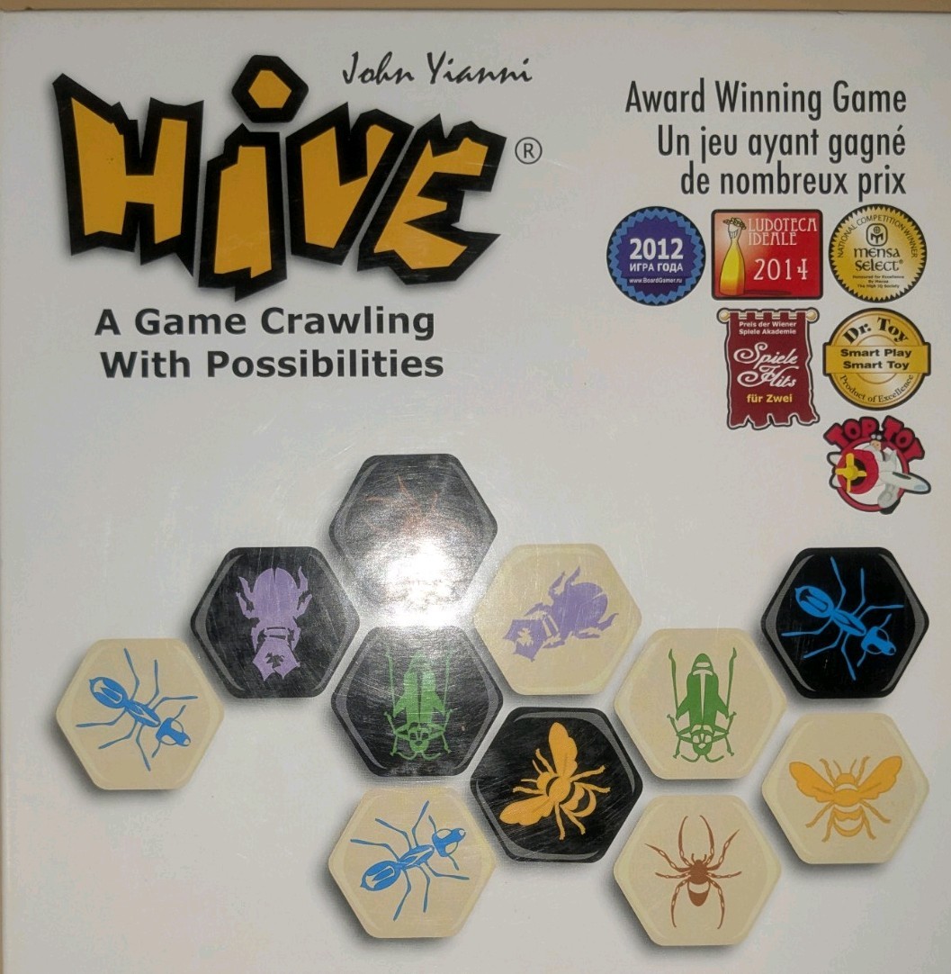 Hive “A Game Crawling With Possibilities”by John Yianni Complete In Box