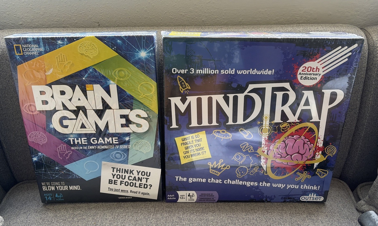 2 NEW Games Brain Games & Mind Trap Educational Mind Challenging Family Fun NEW!