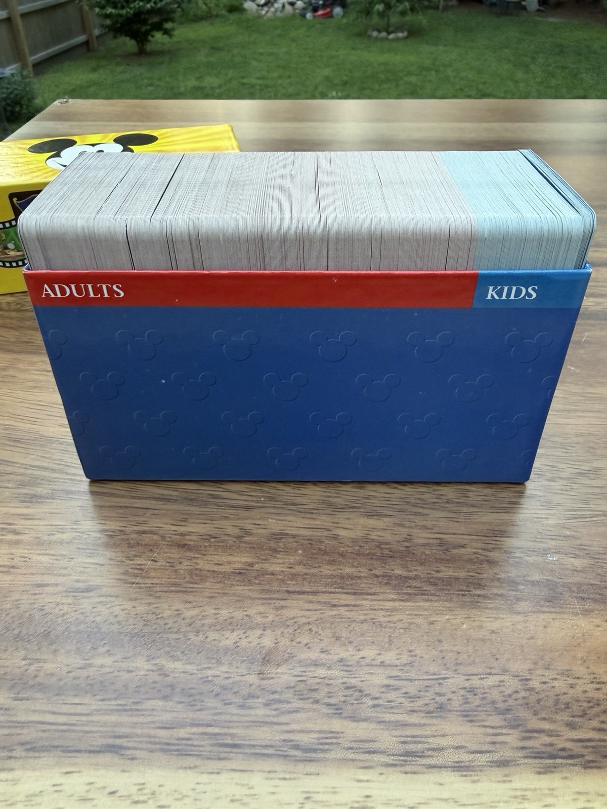 Disney Trivia Board Game Replacement Cards Box Case & 4 Category Guides 1997