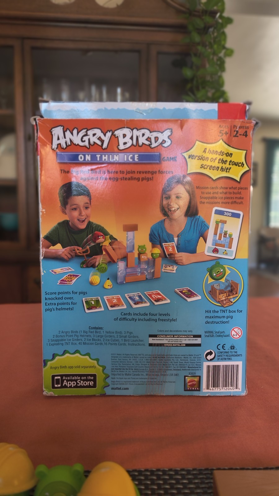 Angry Birds On Thin Ice Game Build Kaboom X3029 2011 Mattel COMPLETE