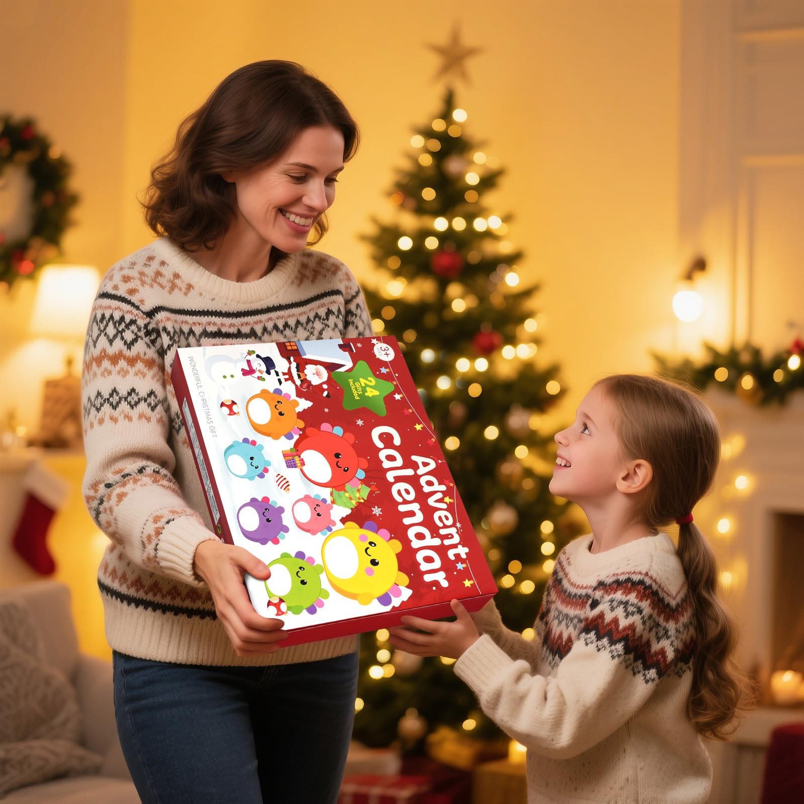 Advent Calendar 2025 – Christmas Countdown Calendars – 24 Days of red