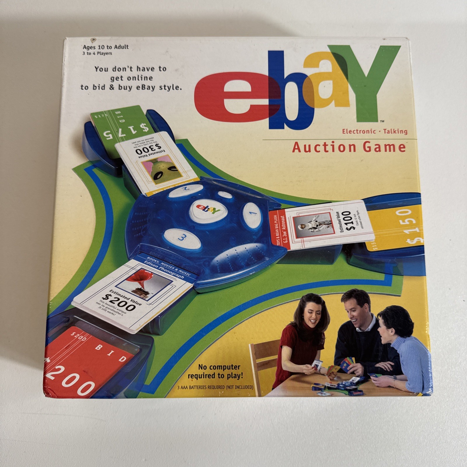 eBay Auction Electronic Talking Board Game Hasbro 2001 Complete New