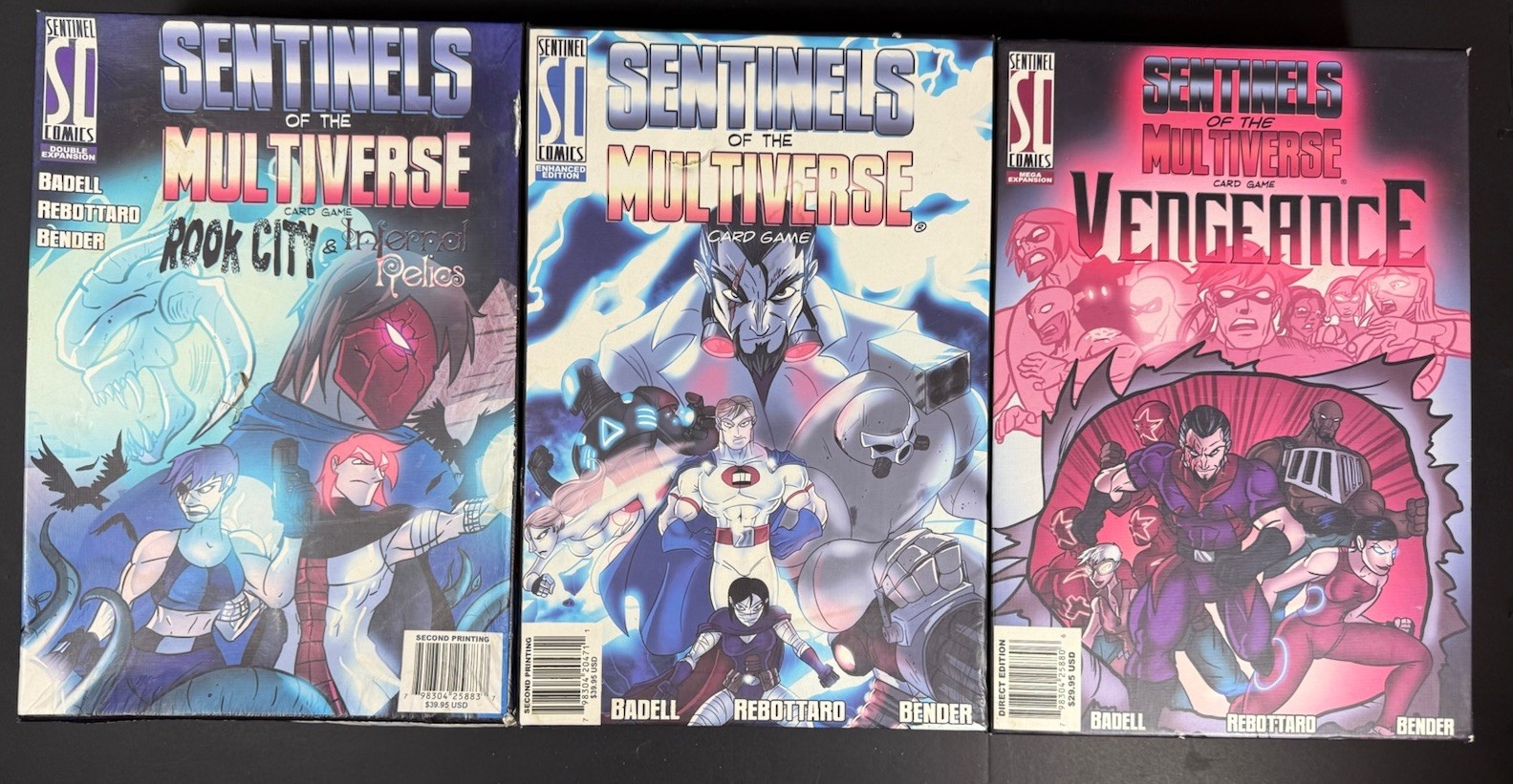Sentinels of the Multiverse, Rook City & Infernal Relics + Vengeance Card Games