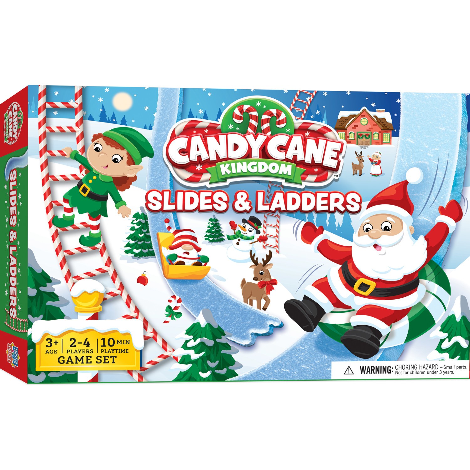 MasterPieces – Candy Cane Kingdom – Christmas Slides & Ladders Board Game