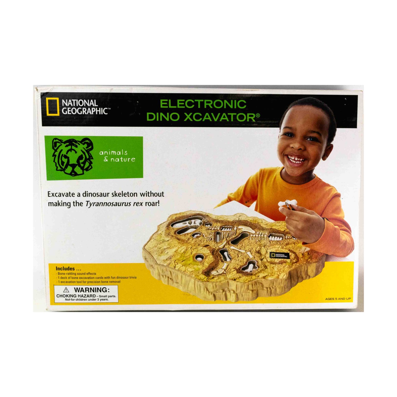 National Geographic Boardgame Electronic Dino Xcavator Box VG/EX