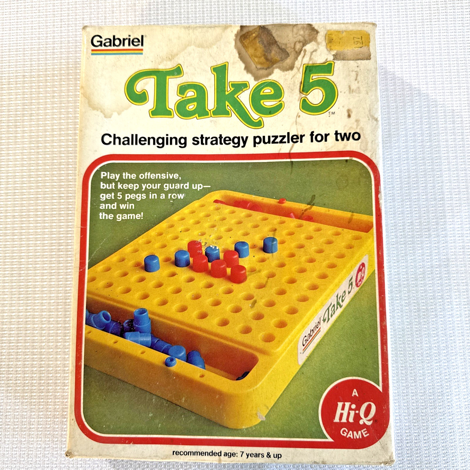 Vintage Take 5 Strategy Peg Game (1977, Gabriel) Complete