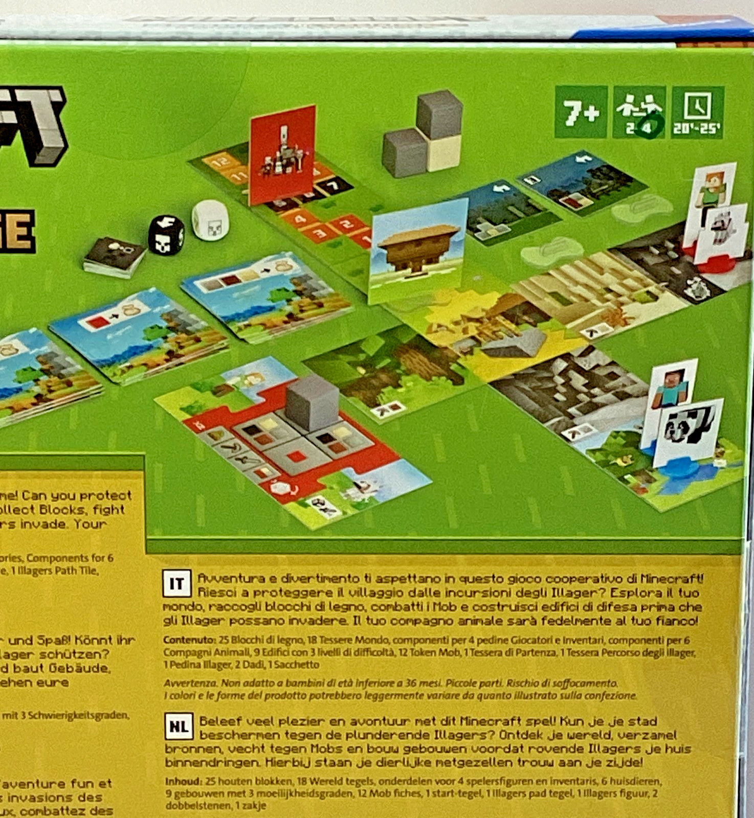 Minecraft: Heroes of the Village, 2 to 4 players aged 7 & up