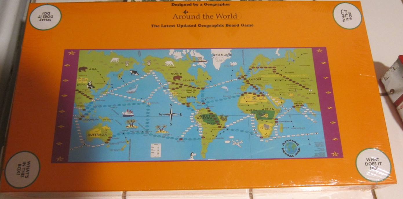 NIB 1989 Seattle Palmer ABC Toys Around the World Game by Geographer