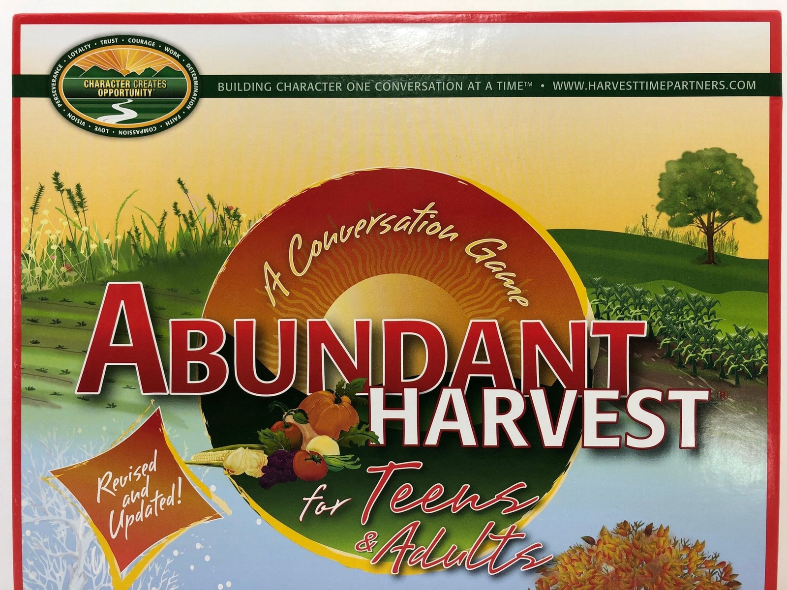 Abundant Harvest Conversation Game for Teens and Adults Loyalty Trust Courage