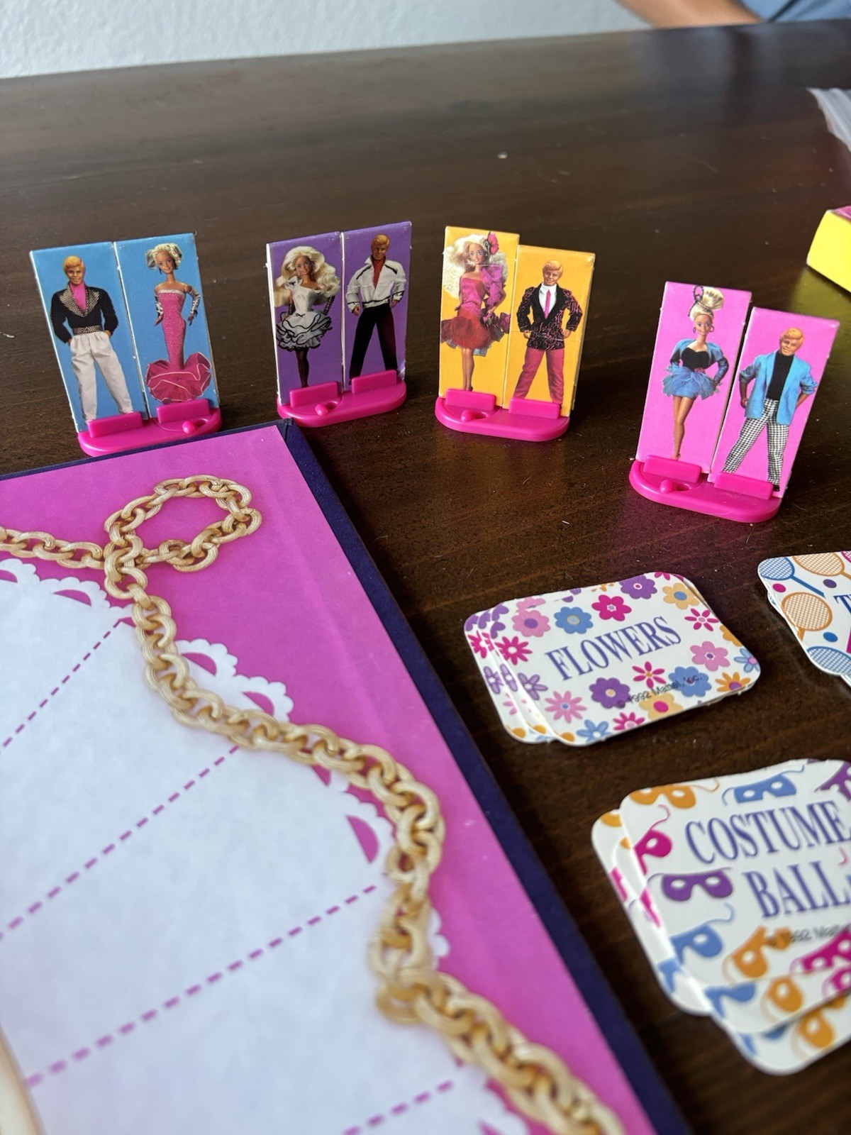 Barbie Dream Date Board Game 1992 Complete VINTAGE Doll Golden Mattel Ken