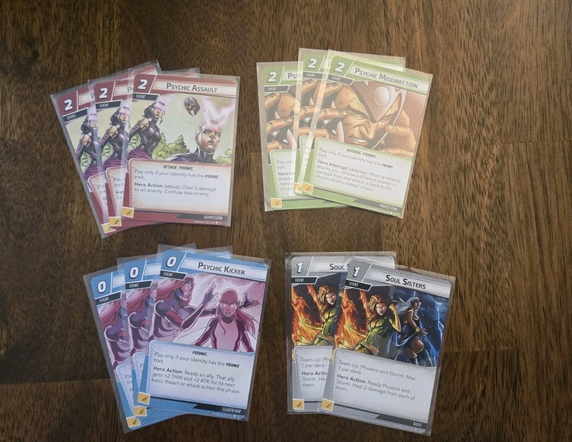 Marvel Champions Phoenix Hero Pack Expansion, Used. MISSING CARDS (2)