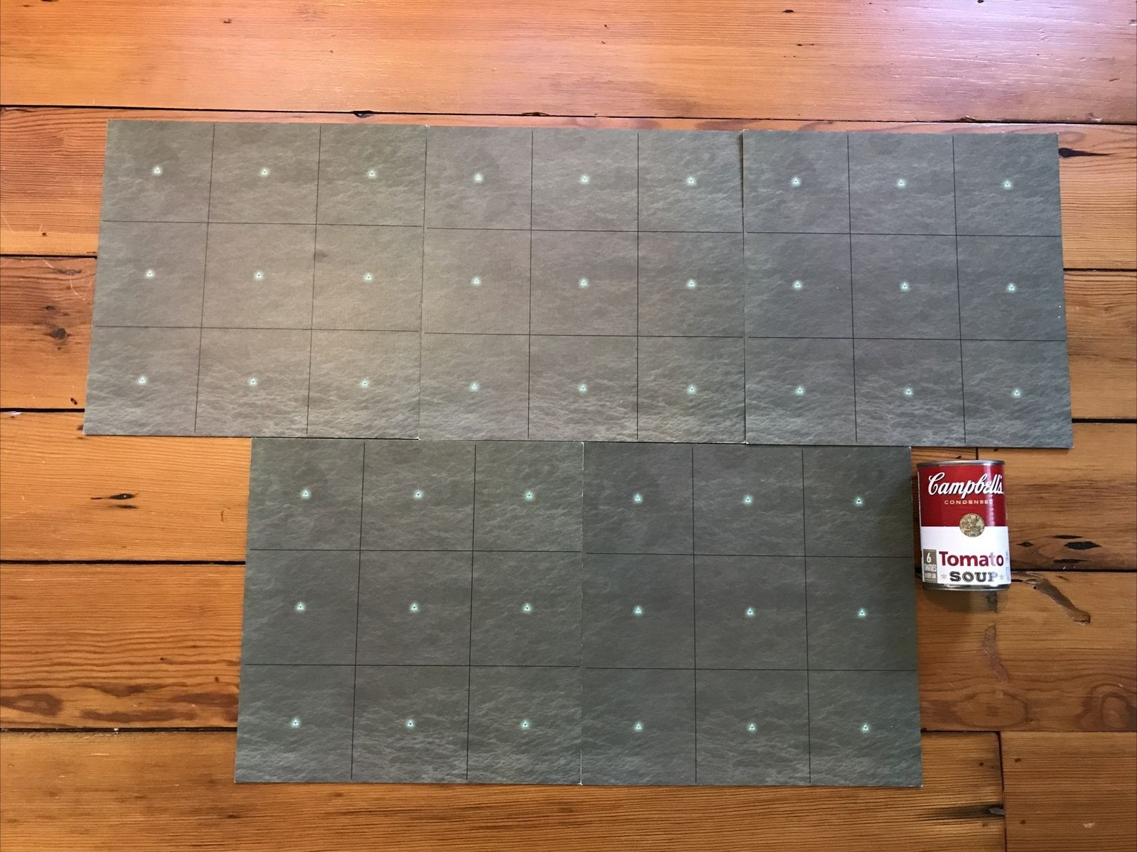 Set Lot 5 Dust Tactics 11” Ocean Sea Metal Landing Strips Game Boards