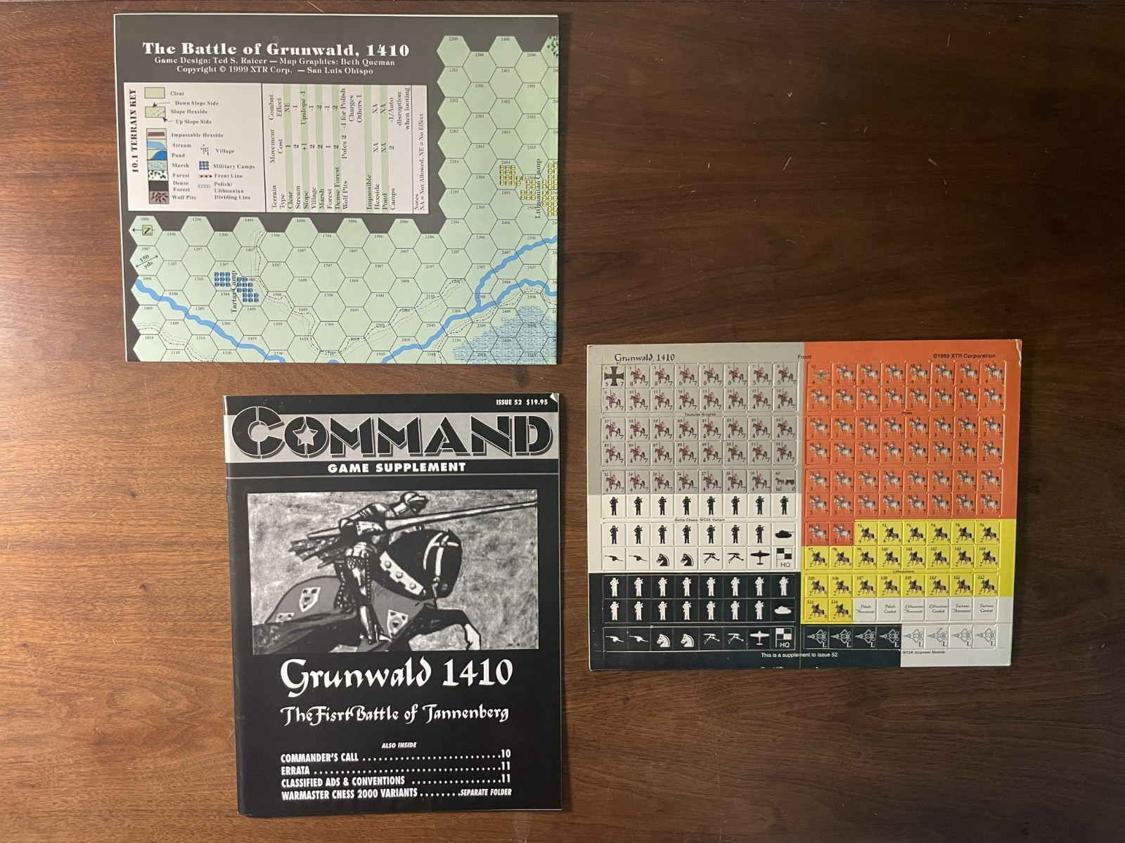 LOT OF 5 Command Magazine Games Issues #50, #51, #52, #53, #54 UNPUNCHED, No Mag