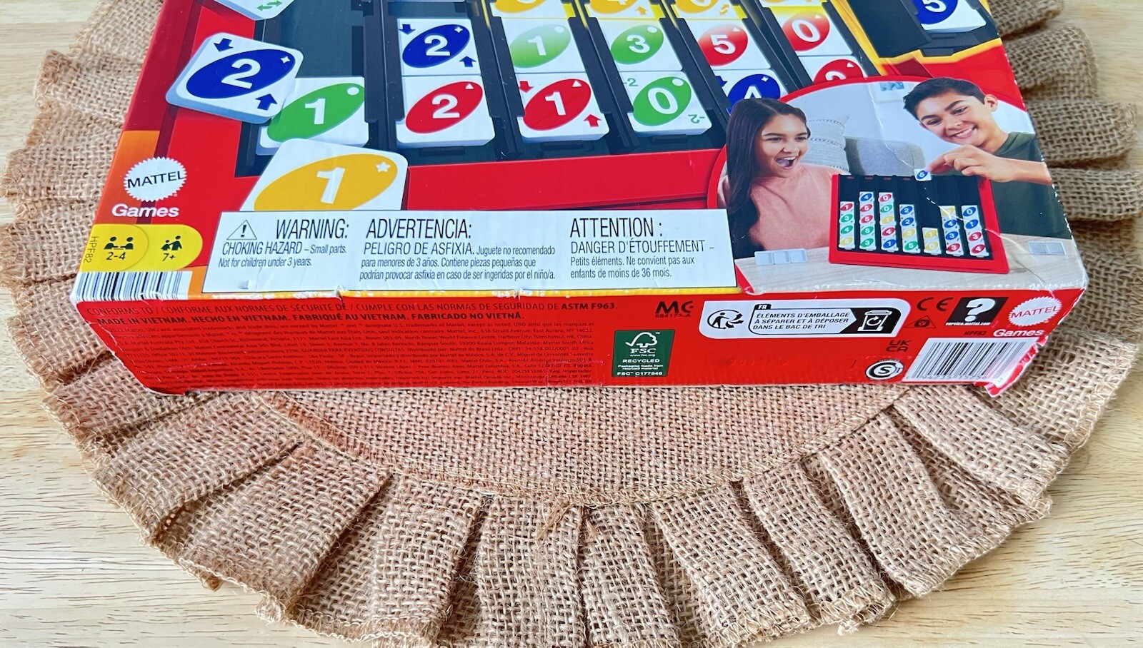 Uno Quatro Game Family Gaming Party Game Board Games Toys Kid Age 7+ NEW