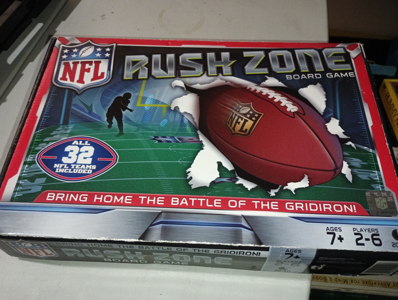 NFL Rush Zone Board Game 100% Complete All 32 NFL Teams Ages 7+ Excellent