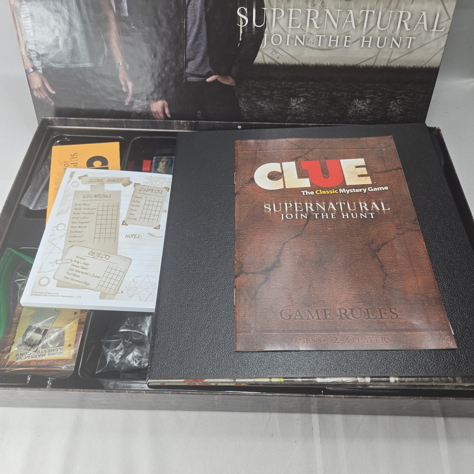 Hasbro Clue Supernatural Board Game Join the Hunt 2014 COMPLETE NEW OPEN BOX