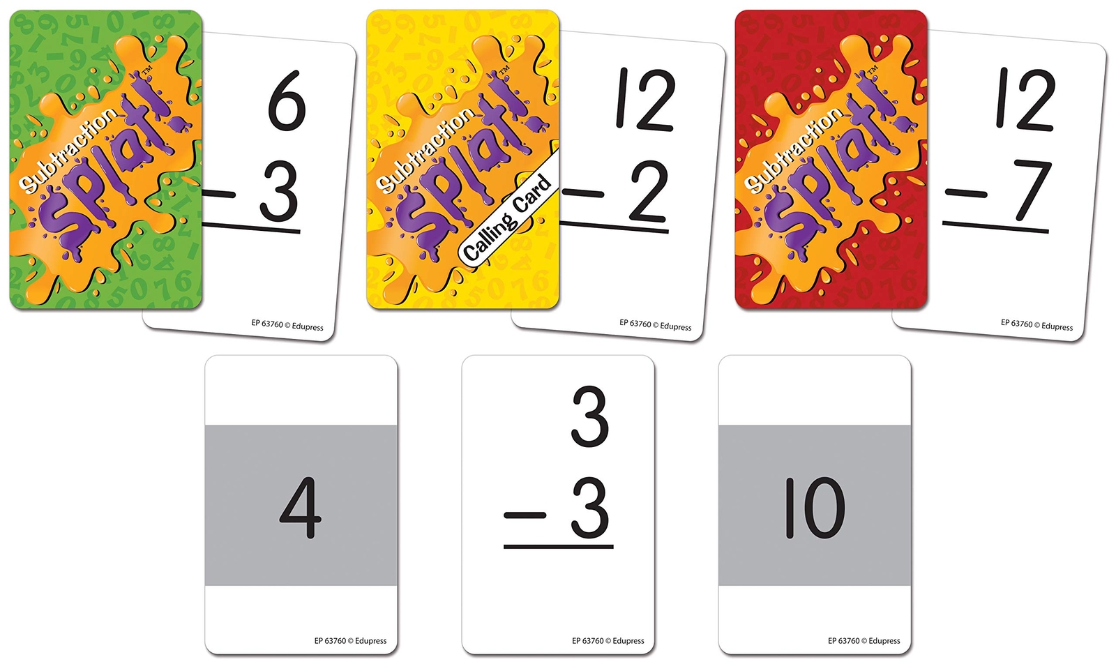 Multicolor Subtraction Tabletop Game for 2 to 6 Players 225 Cards