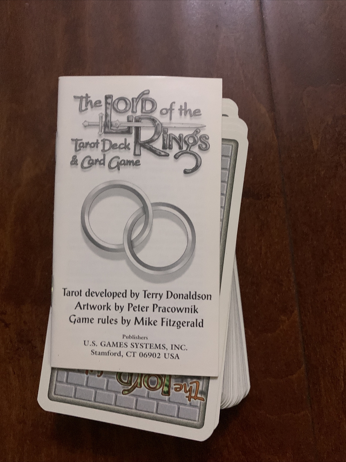 The Lord Of The Rings Tarot Deck & Card Game 1996 U.S. Games System Inc